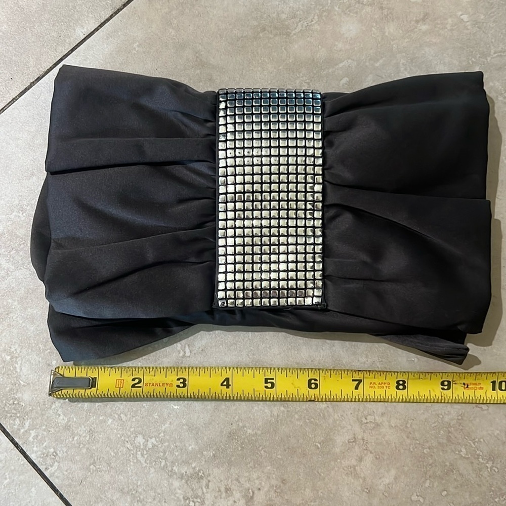 Jessica McClintock Dark Gray Clutch - No Strap